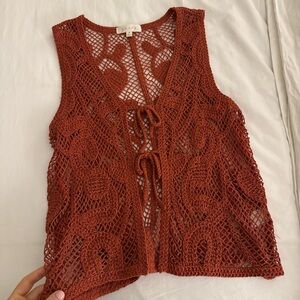 Adiva Crochet Vest Top